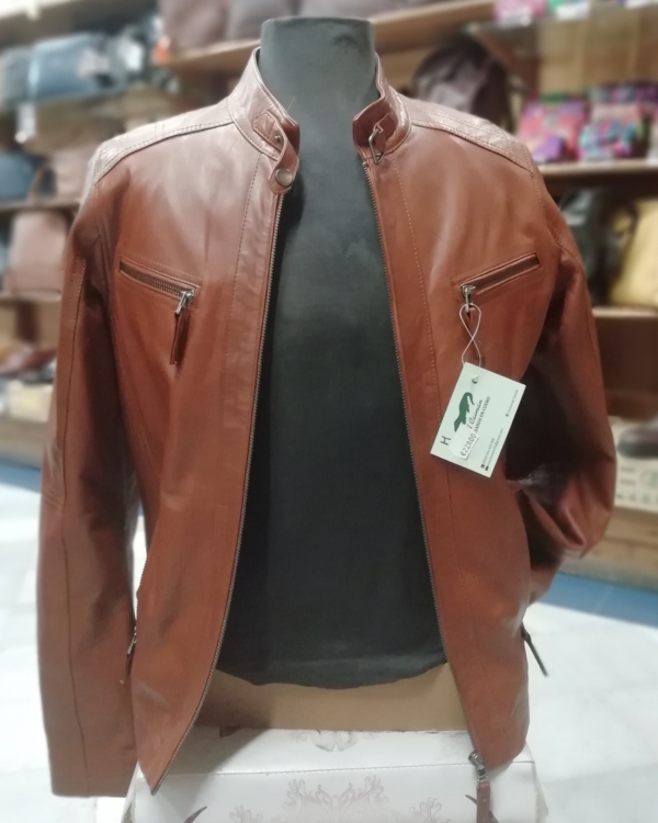 Chaqueta de piel para hombre